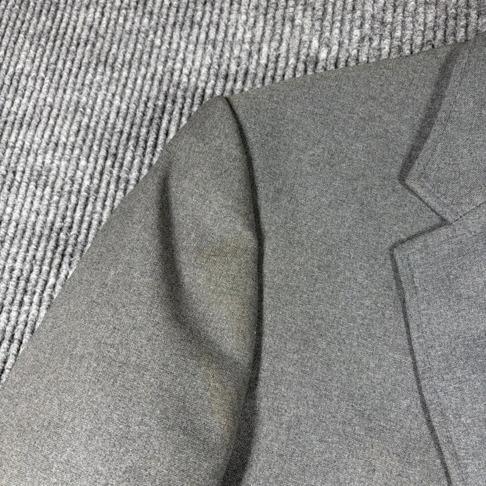 Vintage Perma-Prest Blazer Mens 48B Classic Collection Gray Jacket Made in USA